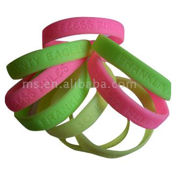 Glow-in-dark Silicone Bracelets